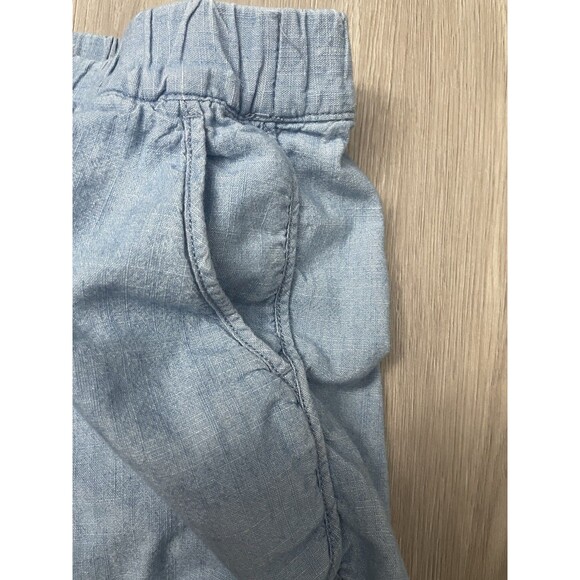 Madewell Shorts Blue Women's Chambray Pull-On Travel Beach Coastal cotton XS - Picture 3 of 7